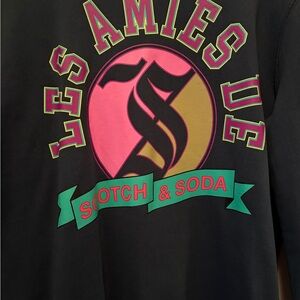 Scotch & Soda Black Sweatshirt with Vibrant Graphic